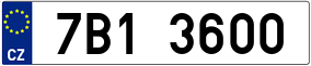 Trailer License Plate